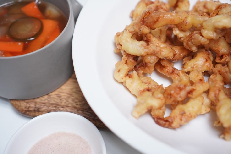 맛있어서 올려 놓기가 무섭게 없어지는 백종원 쌤 마늘 탕수육 레시피