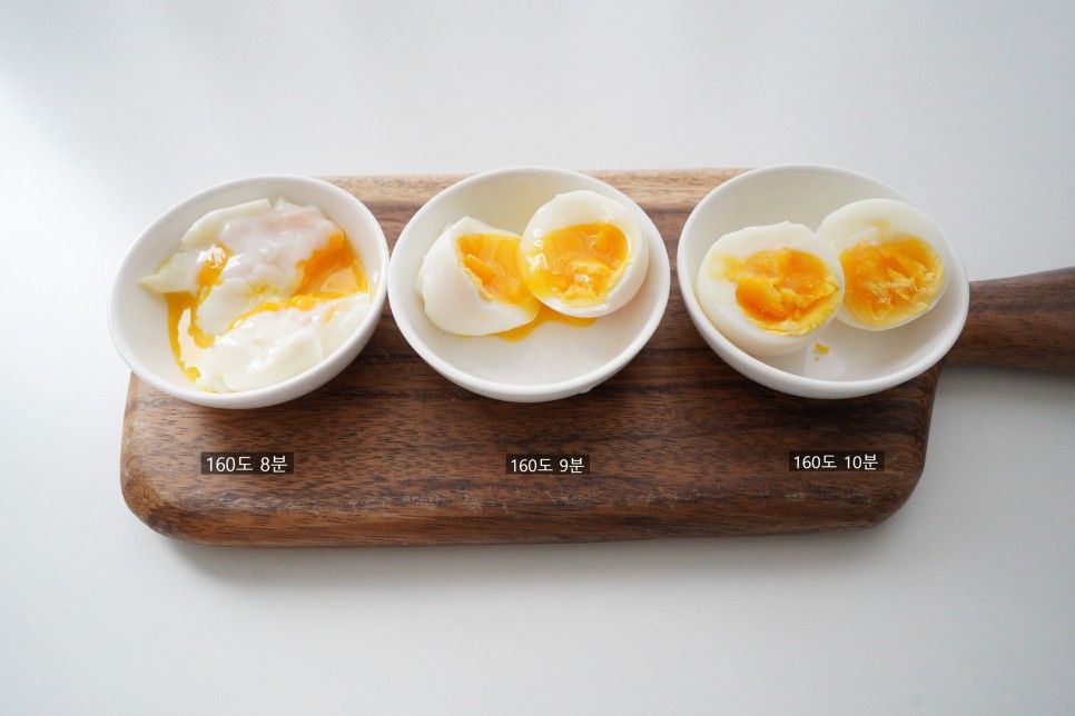 계란 반숙, 에어프라이어로 간단하게 만드는 방법.