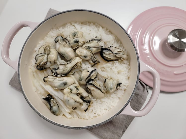 이 겨울에 너무나 맛있는 굴밥, 굴솥밥 만들기