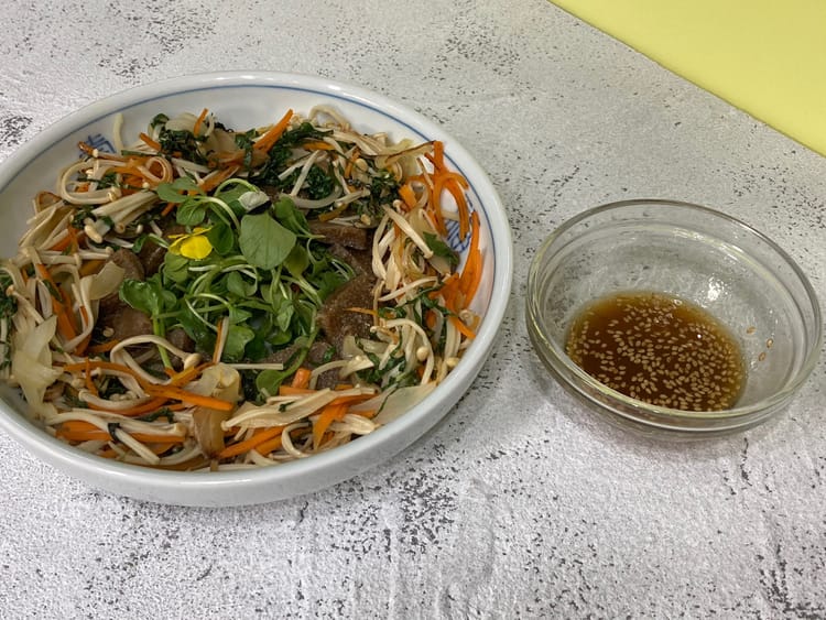 색다른 묵요리, 사찰식 구운 도토리묵 채소 볶음