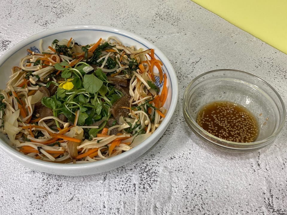 색다른 묵요리, 사찰식 구운 도토리묵 채소 볶음